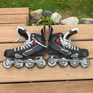 Bauer Vapor X40R Size 10R (US Men's 11.5) Inline Hockey Skates -Great Condition!